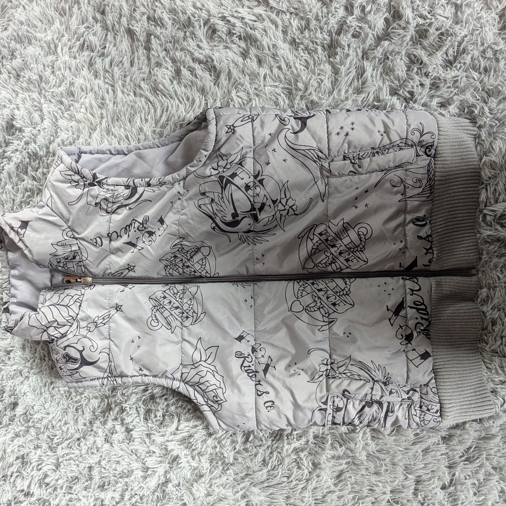 Fox Gray Printed Vest